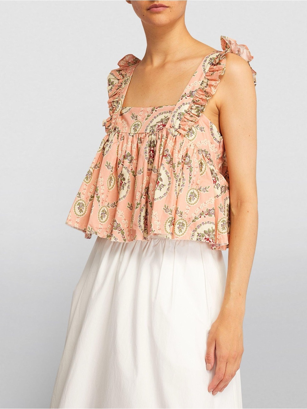 Selkie ruffle apron top size XL